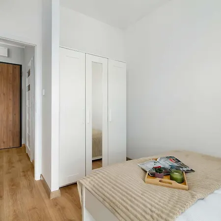 公寓 Bright In With Parking, Balcony And Desk By Renters 波兹南